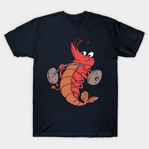 Weightlifting Shrimp T-Shirt by Freid